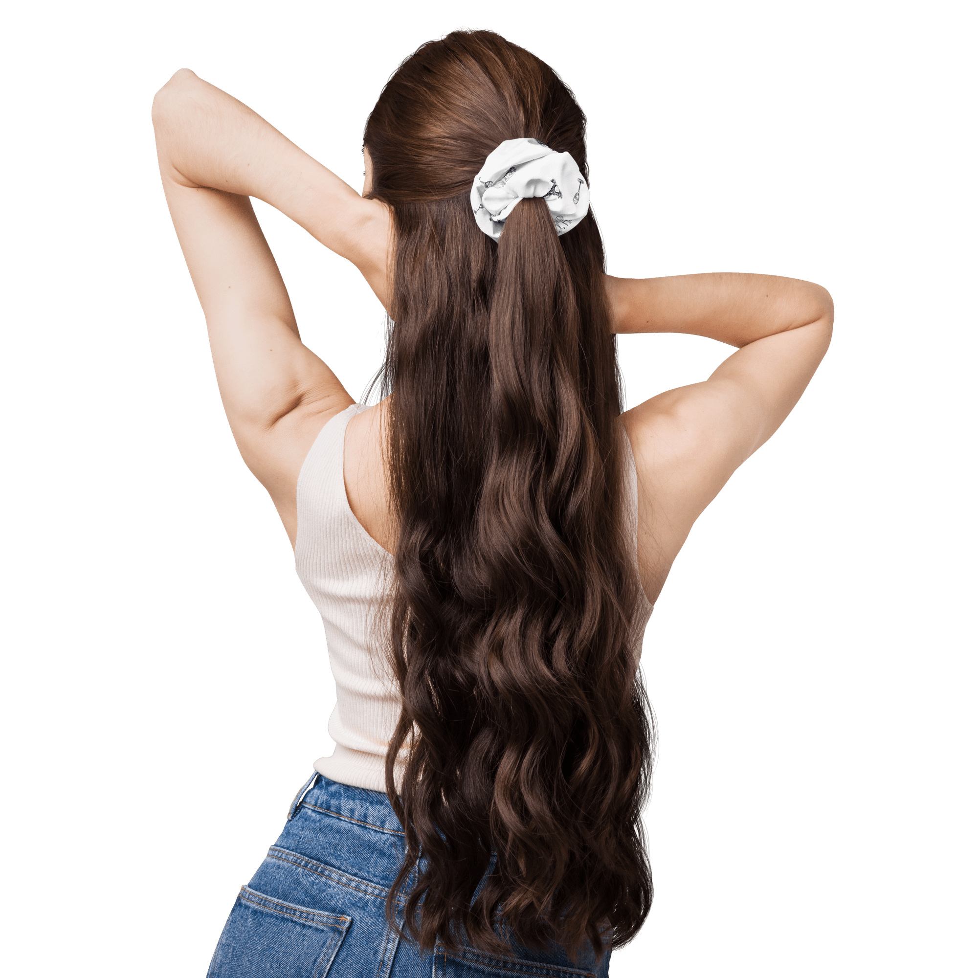 Parisian life Recycled Scrunchie