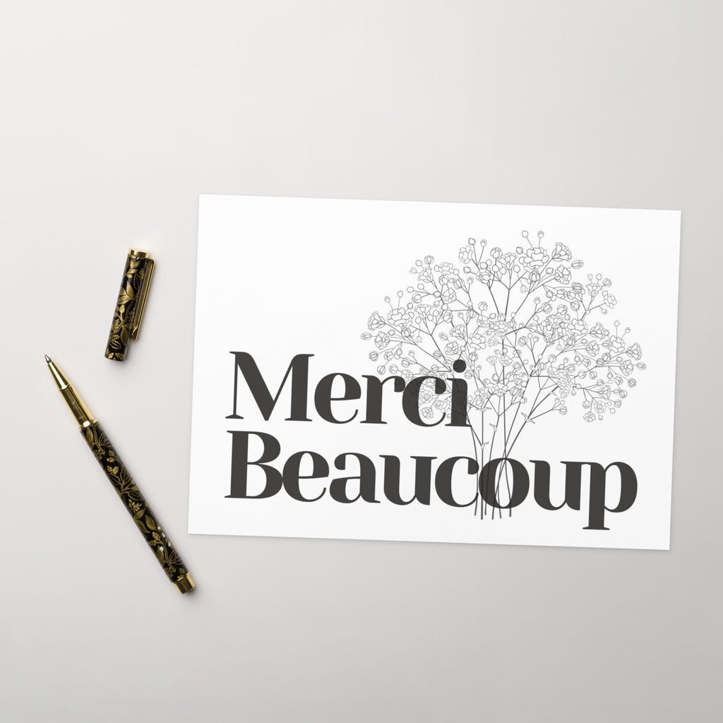 Merci beaucoup Greeting card