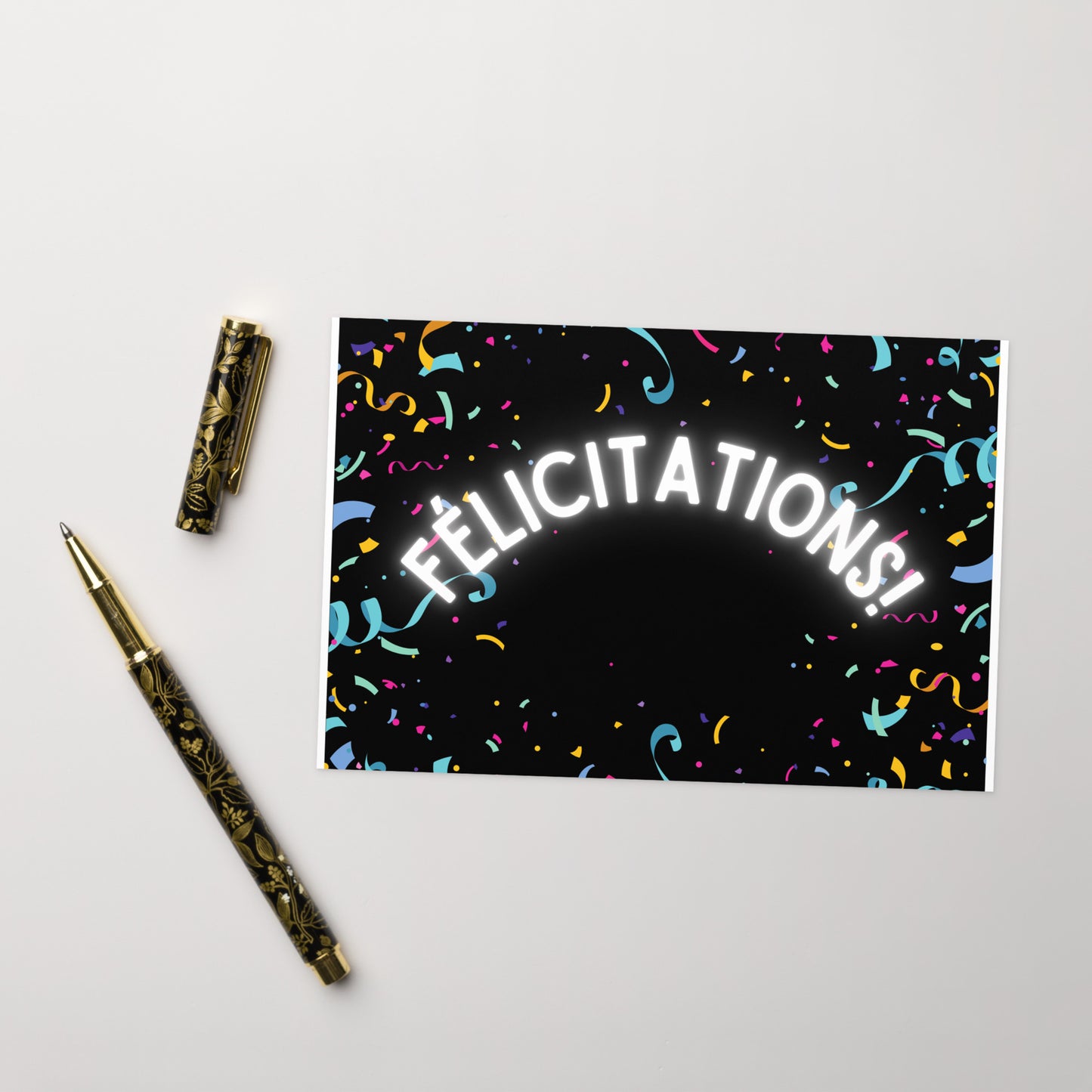 Félicitations confetti Greeting card