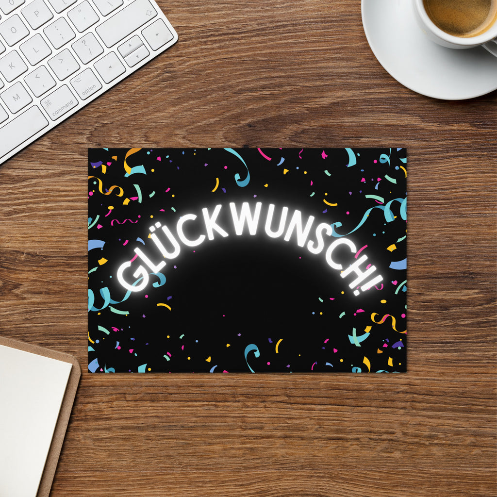 Glückwunsch konfetti Greeting card