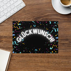 Glückwunsch konfetti Greeting card by La Vie Bien