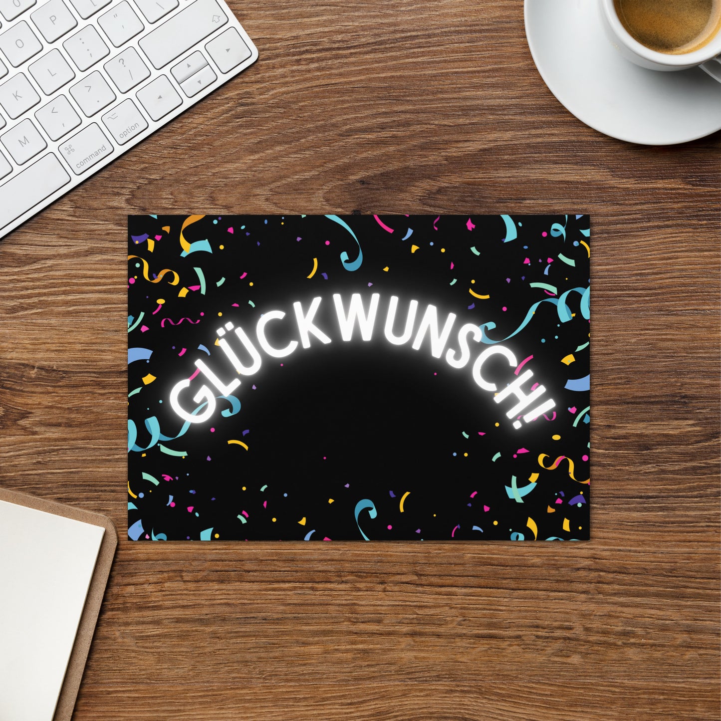 Glückwunsch konfetti Greeting card