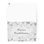 Sincères condoléances sympathy card by La Vie Bien