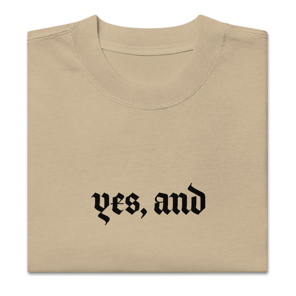 Yes, and Oversized faded t-shirt by La Vie Bien