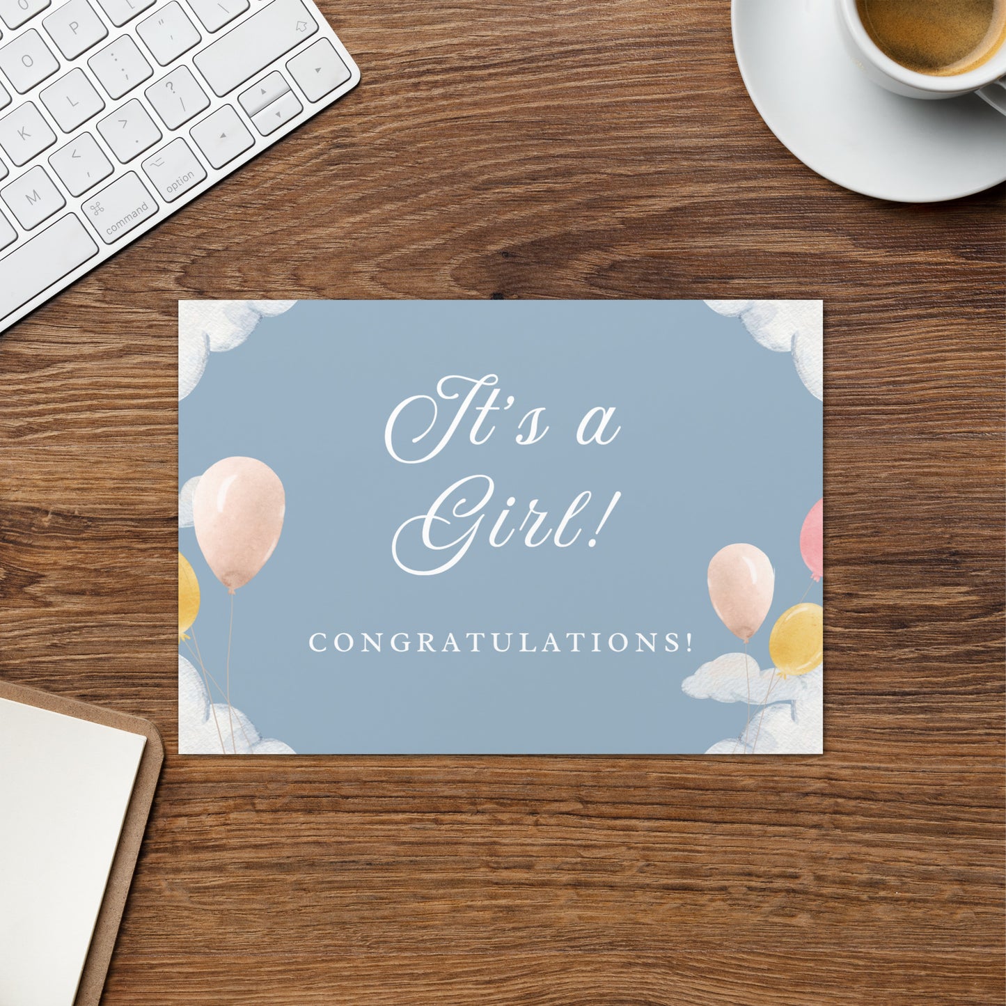 It's a girl Greeting card