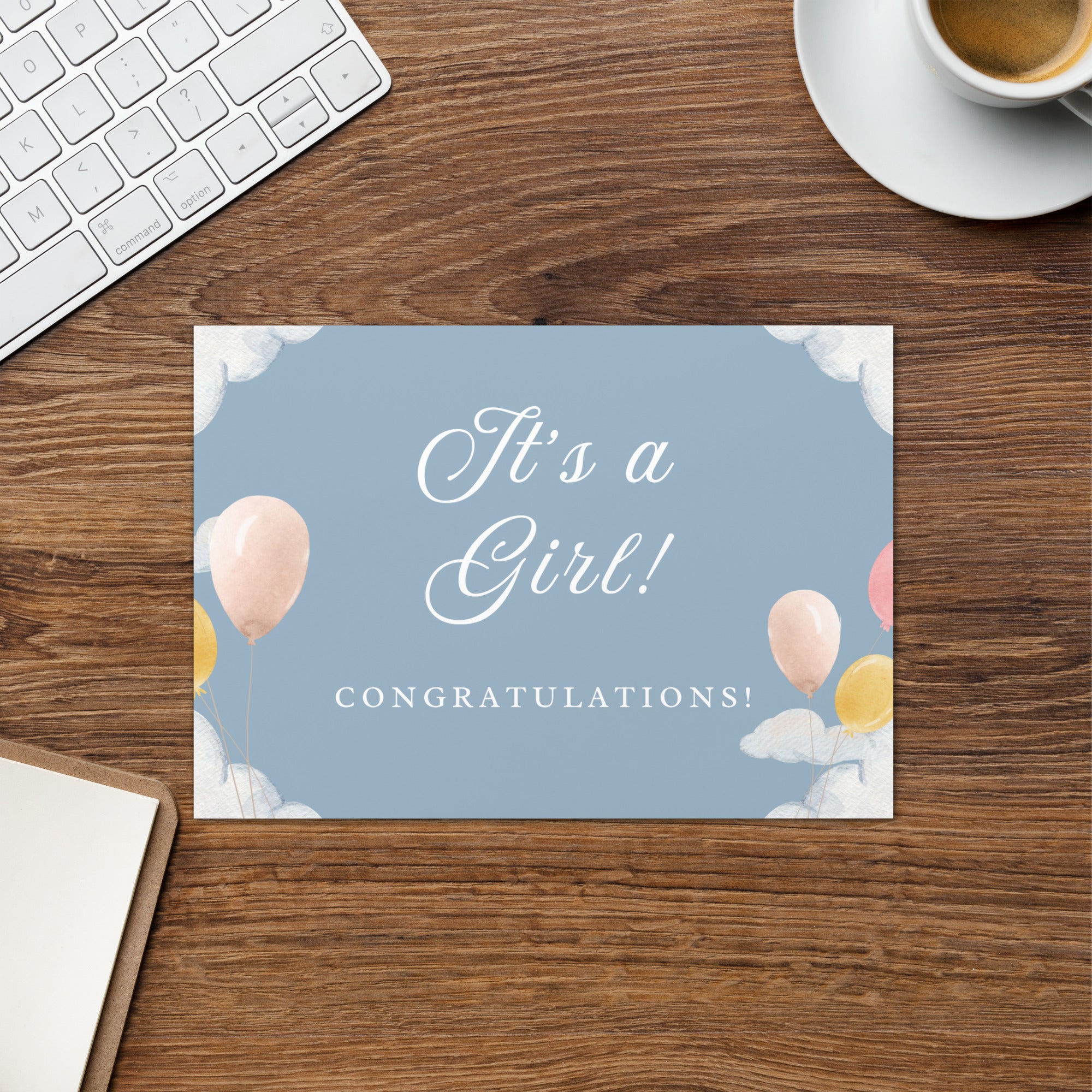 It's a girl Greeting card