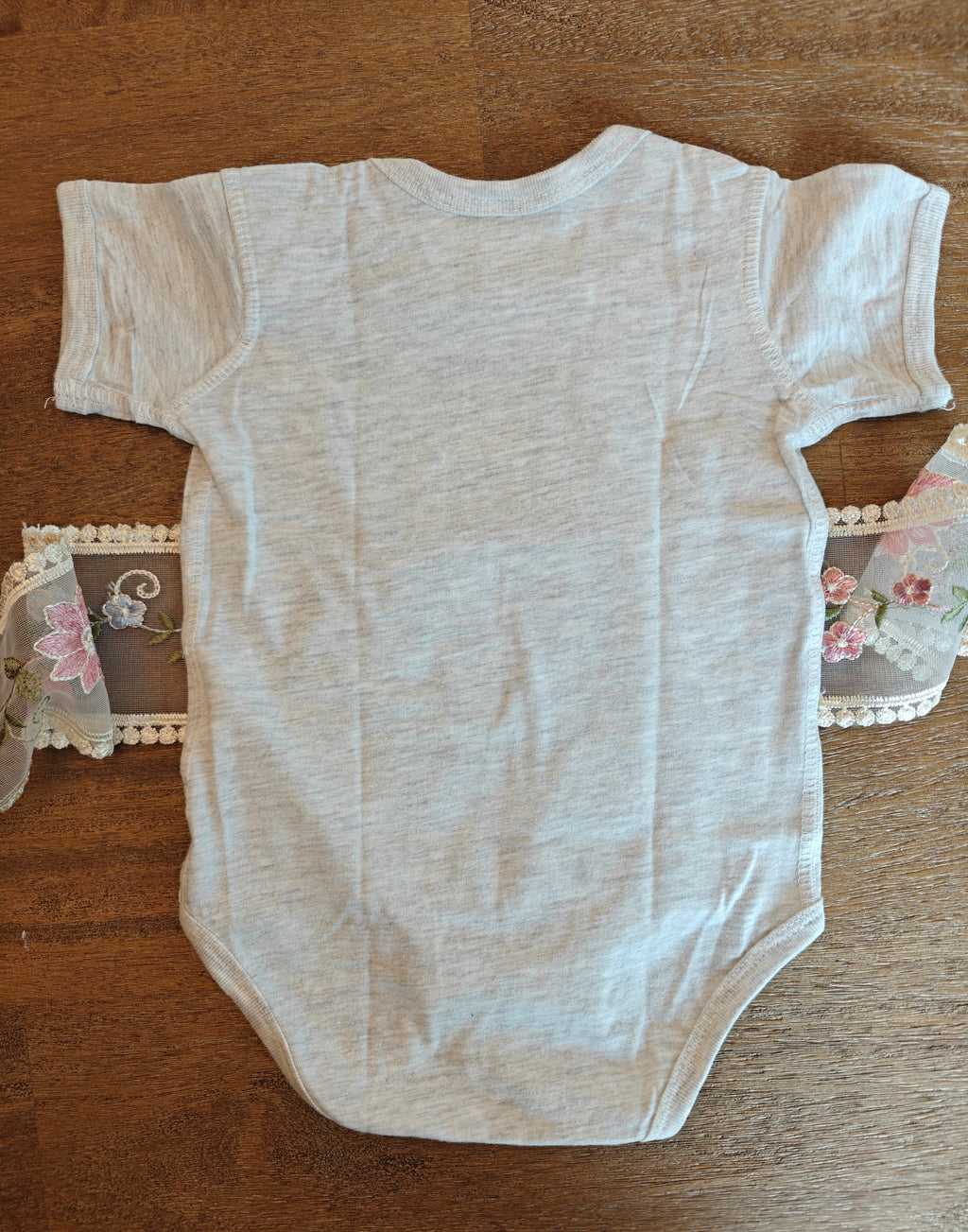 Piccolo Italian embroidered Baby jersey bodysuit, minimalist Italian baby shower outfit