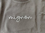 Mignon (cute) French embroidered Baby Jersey Short Sleeve Tee