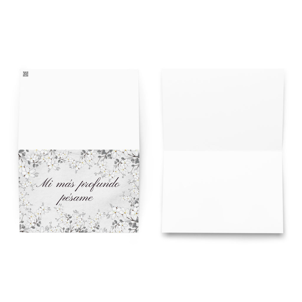 Mi más profundo pésame sympathy card