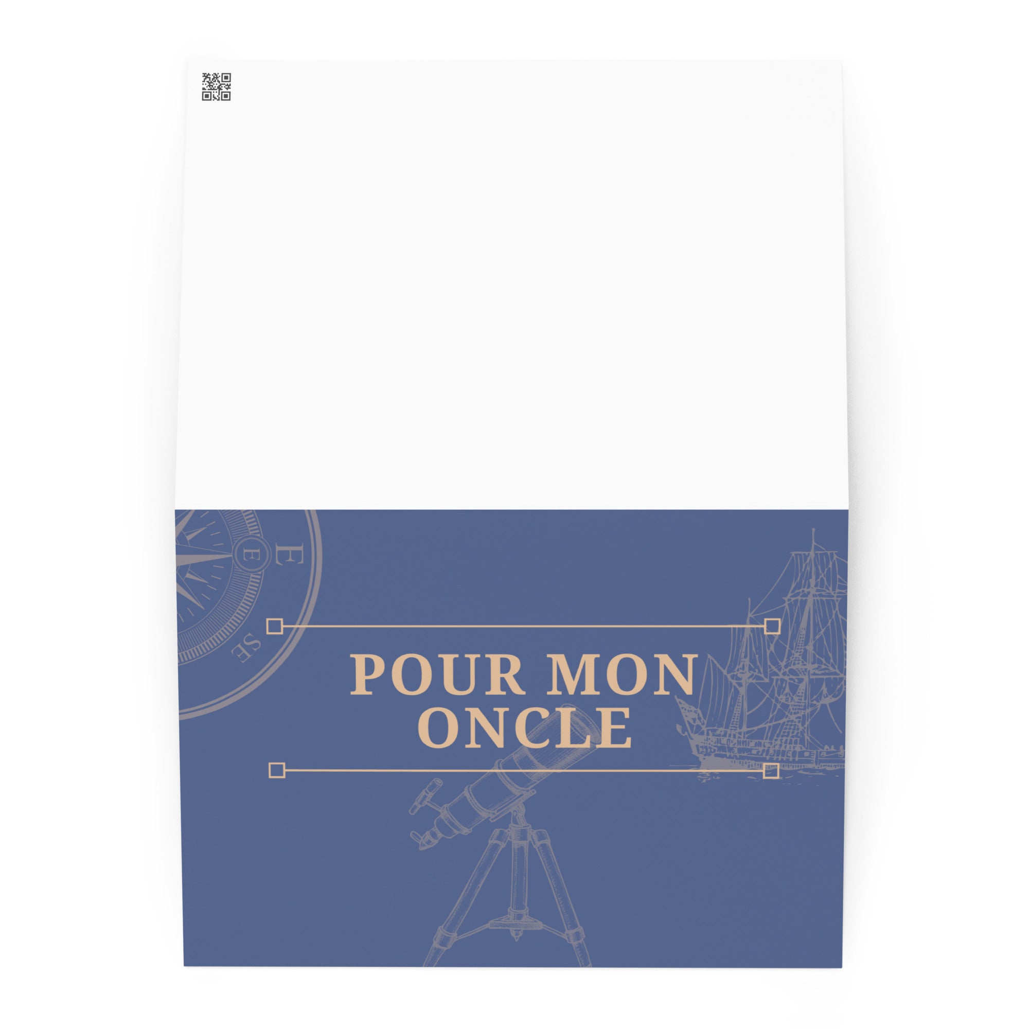 Pour mon oncle (for my uncle) Greeting card