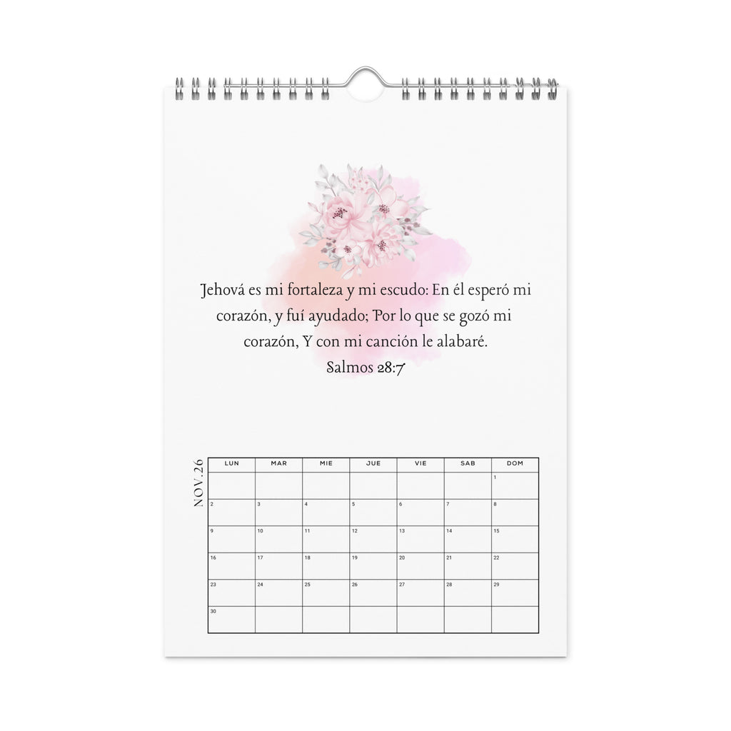 Calendario versículos de la Biblia - Wall calendar (2026) Spanish/Espanol