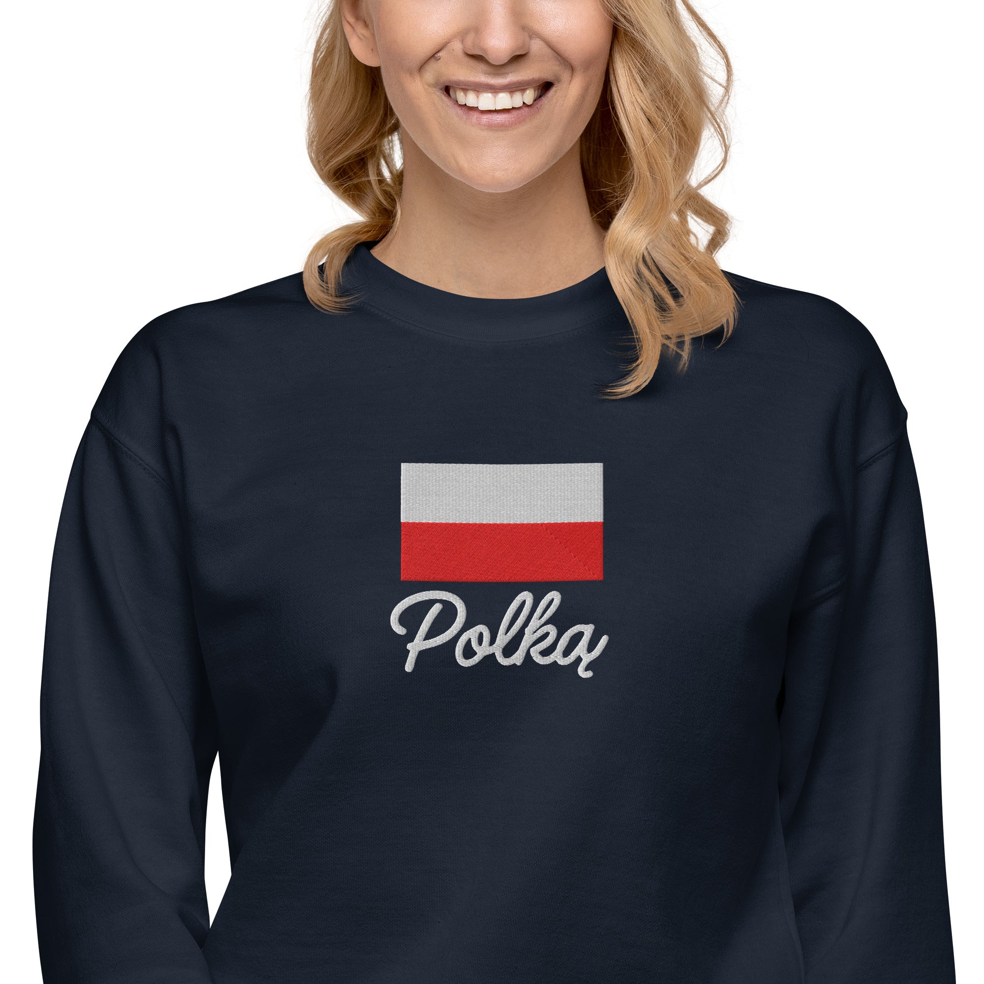 Polką embroidered Polish Premium Sweatshirt