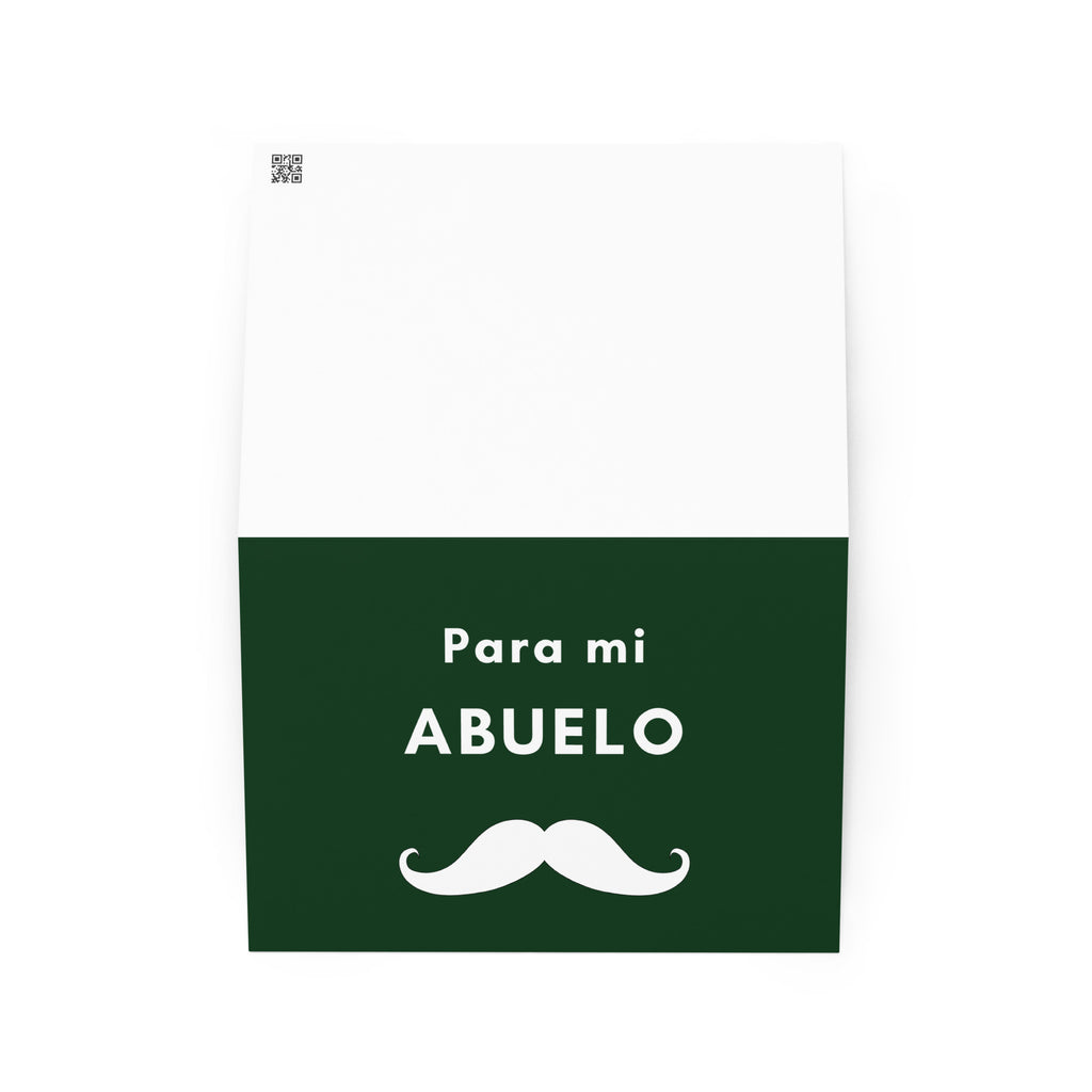 Para mi abuelo moustache Greeting card