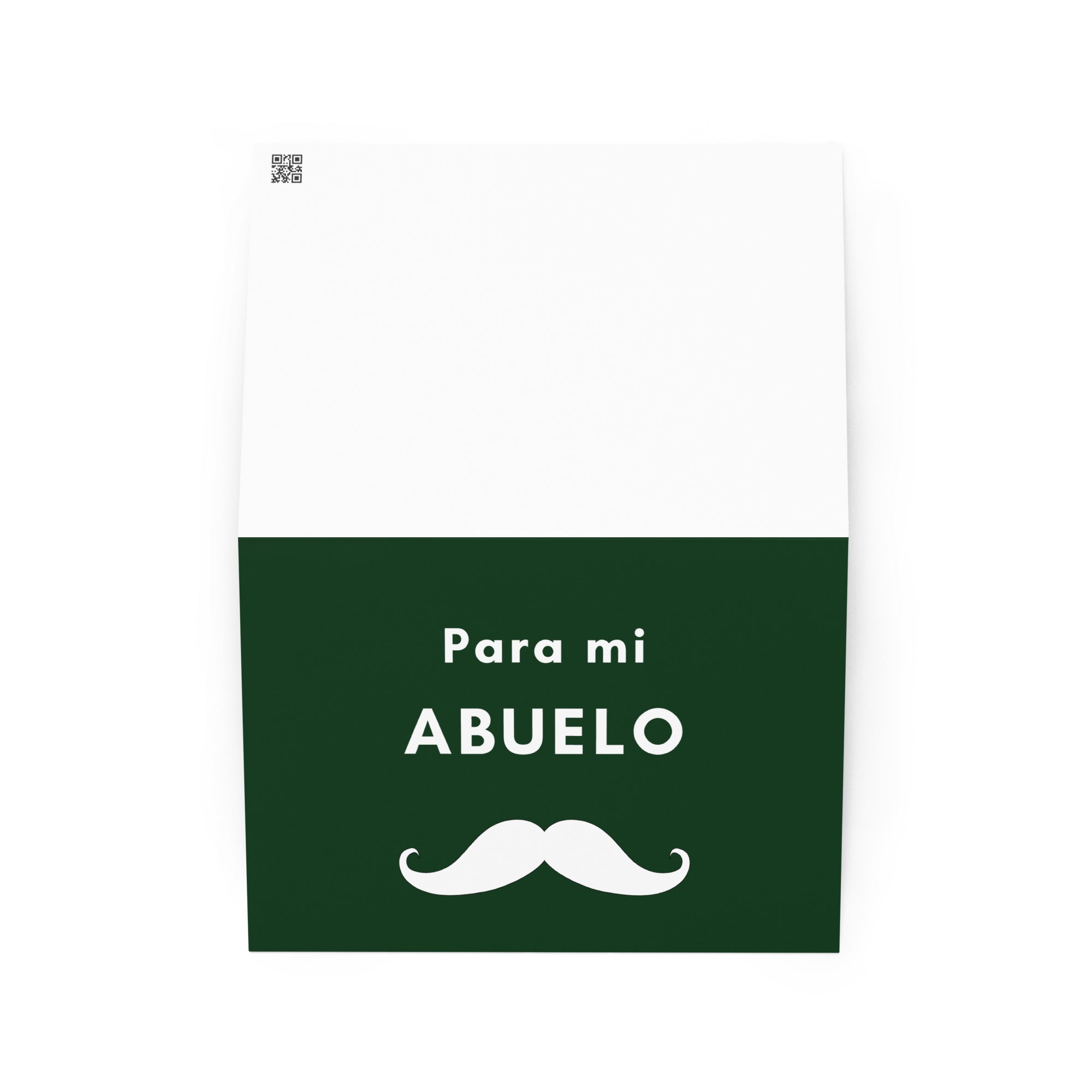 Para mi abuelo moustache Greeting card