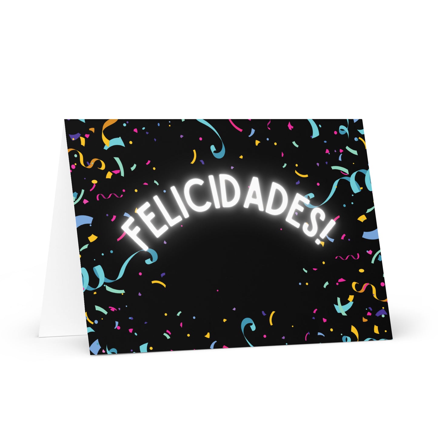 Felicidades confetti Greeting card