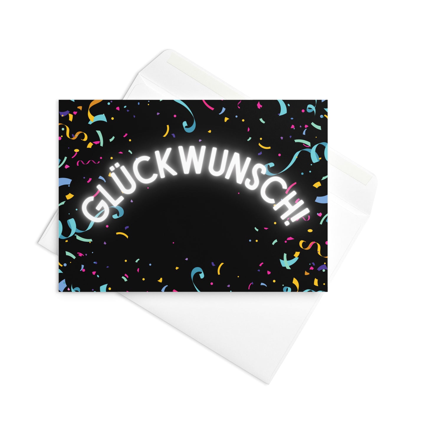 Glückwunsch konfetti Greeting card
