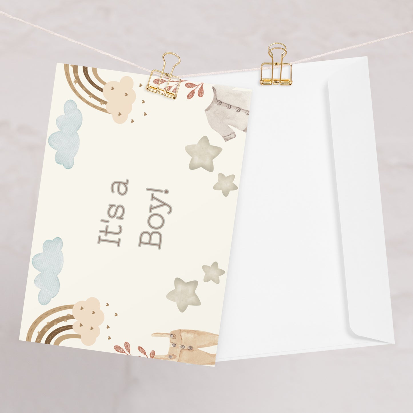 It's a boy Greeting card