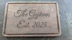 Personalized Engraved Wooden Cutting Board for Newlyweds, Gift for Kitchen, Home Decor, Anniversary, Housewarming by Printify