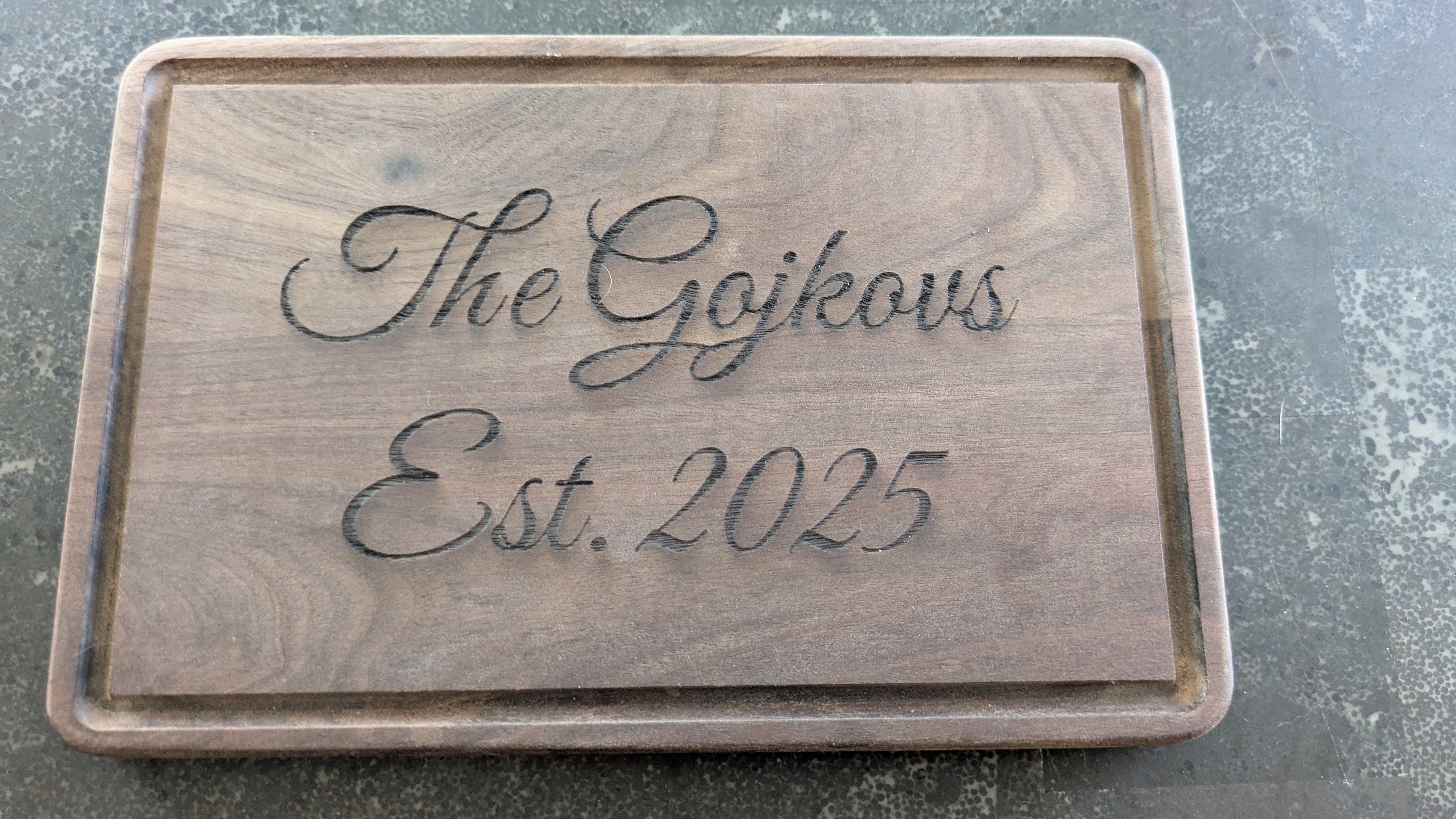 Personalized Engraved Wooden Cutting Board for Newlyweds, Gift for Kitchen, Home Decor, Anniversary, Housewarming