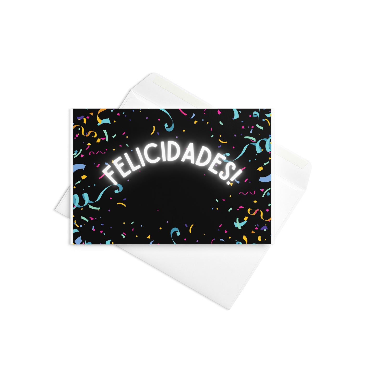 Felicidades confetti Greeting card