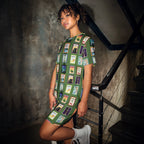 Michigan cities - Green T-shirt dress by La Vie Bien