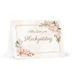 Alles gute zum hochzeitstag Greeting card by La Vie Bien