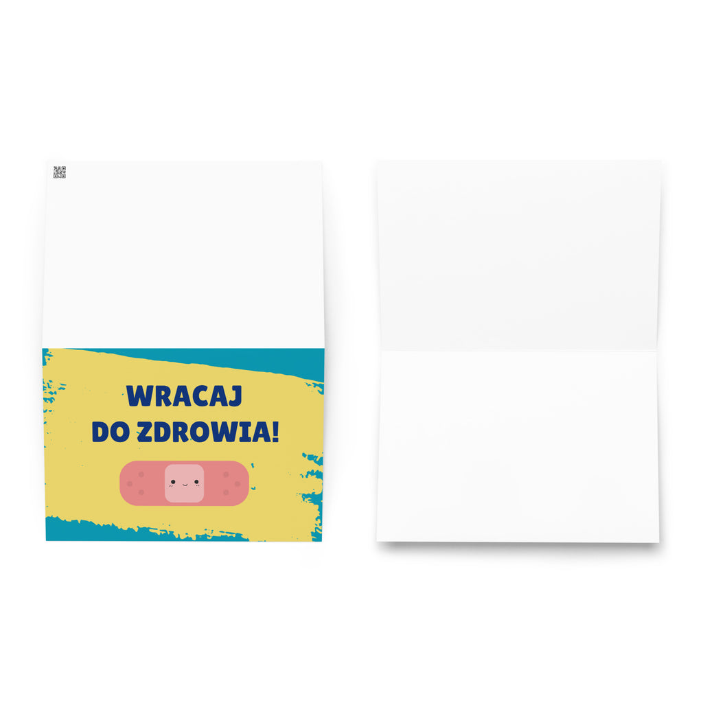 Wracaj do zdrowia Polish get well soon Greeting card - La Vie Bien - Card for child - Card for polish