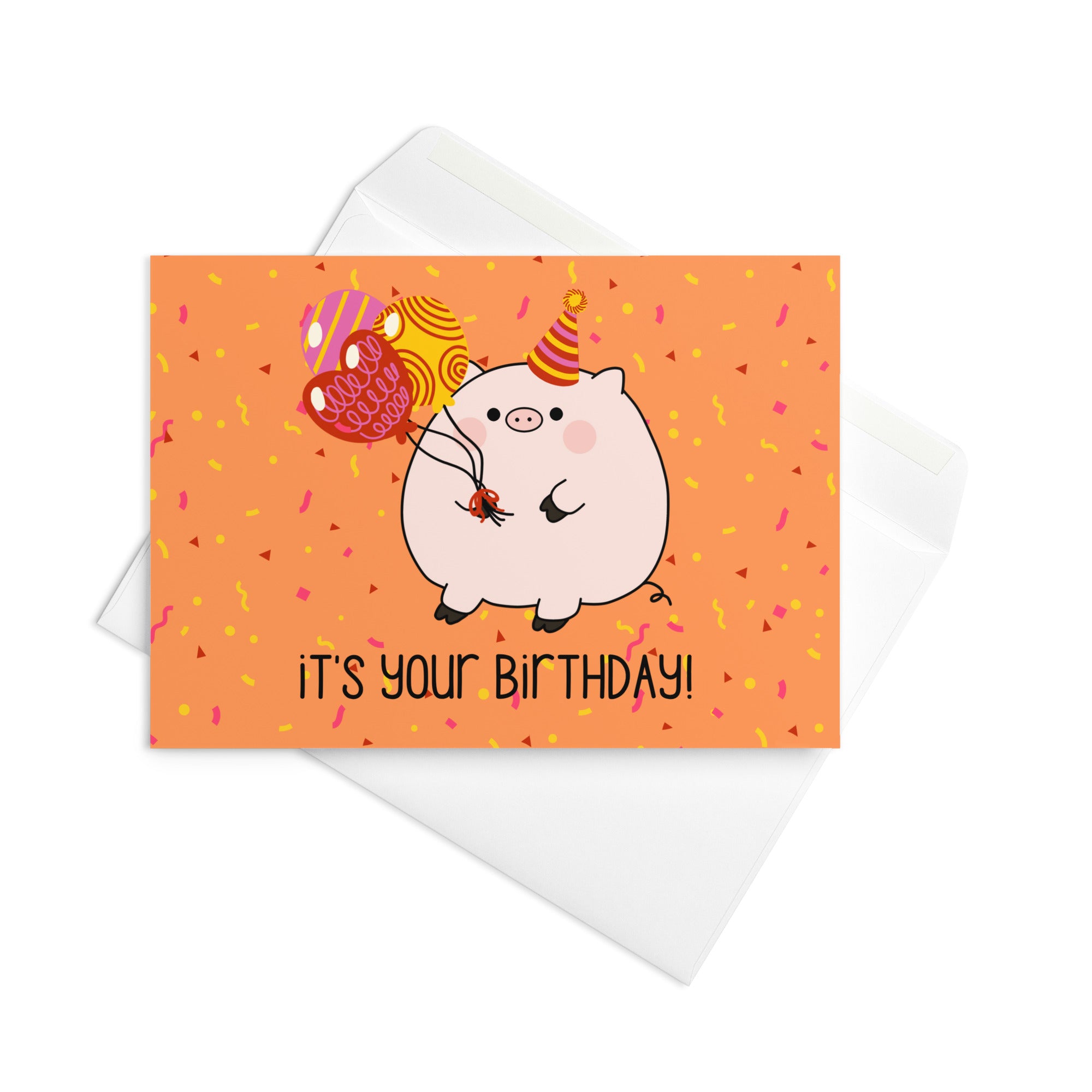 It's your birthday! Piggy Greeting card