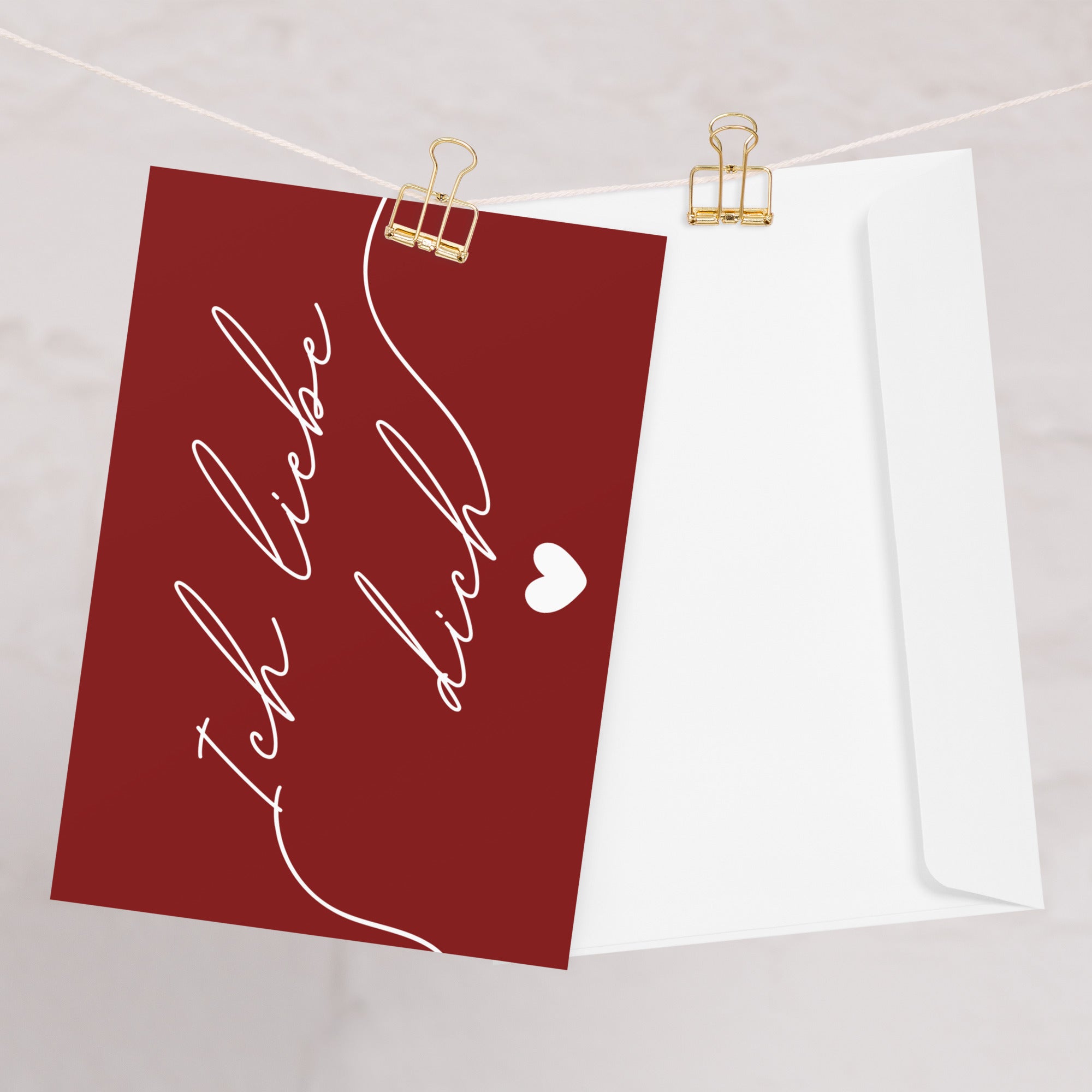 Ich liebe dich Greeting card