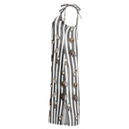 Spooky dark magic Halloween Tie-strap midi dress by La Vie Bien
