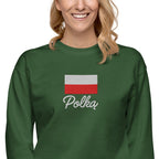 Polką embroidered Polish Premium Sweatshirt by La Vie Bien