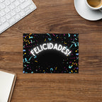 Felicidades confetti Greeting card by La Vie Bien