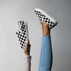 Women’s checkered slip-on canvas shoes by La Vie Bien