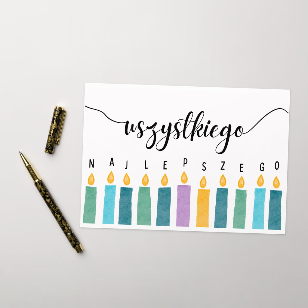 Wszystkiego Najlepszego birthday Greeting card
