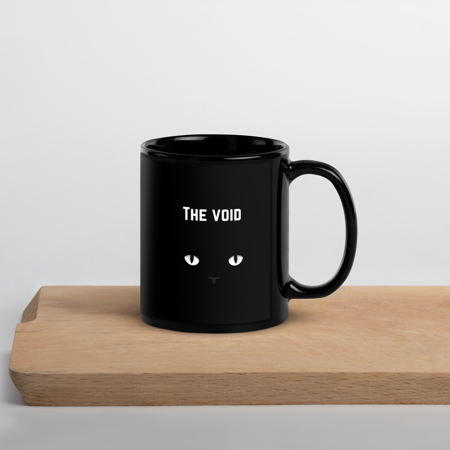The Void Black Cat Glossy Mug
