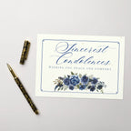Sincerest Condolences Greeting card by La Vie Bien