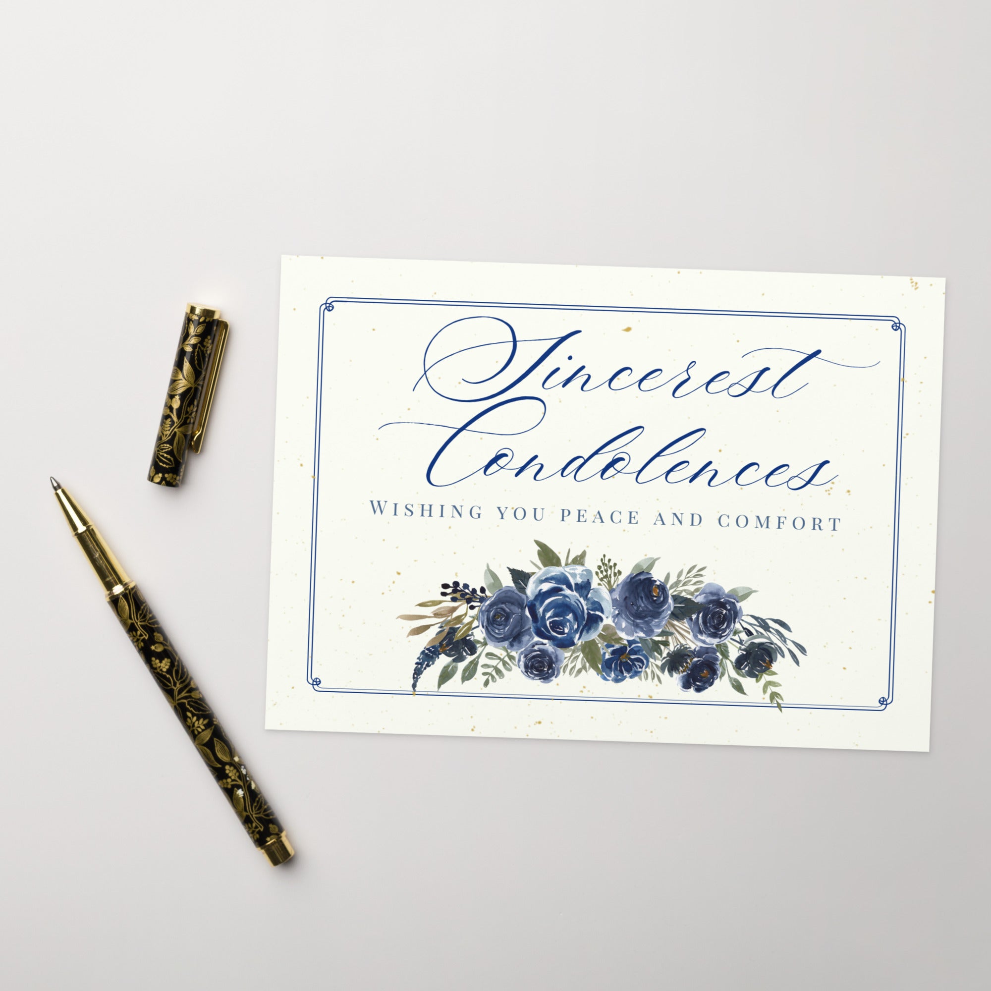 Sincerest Condolences Greeting card