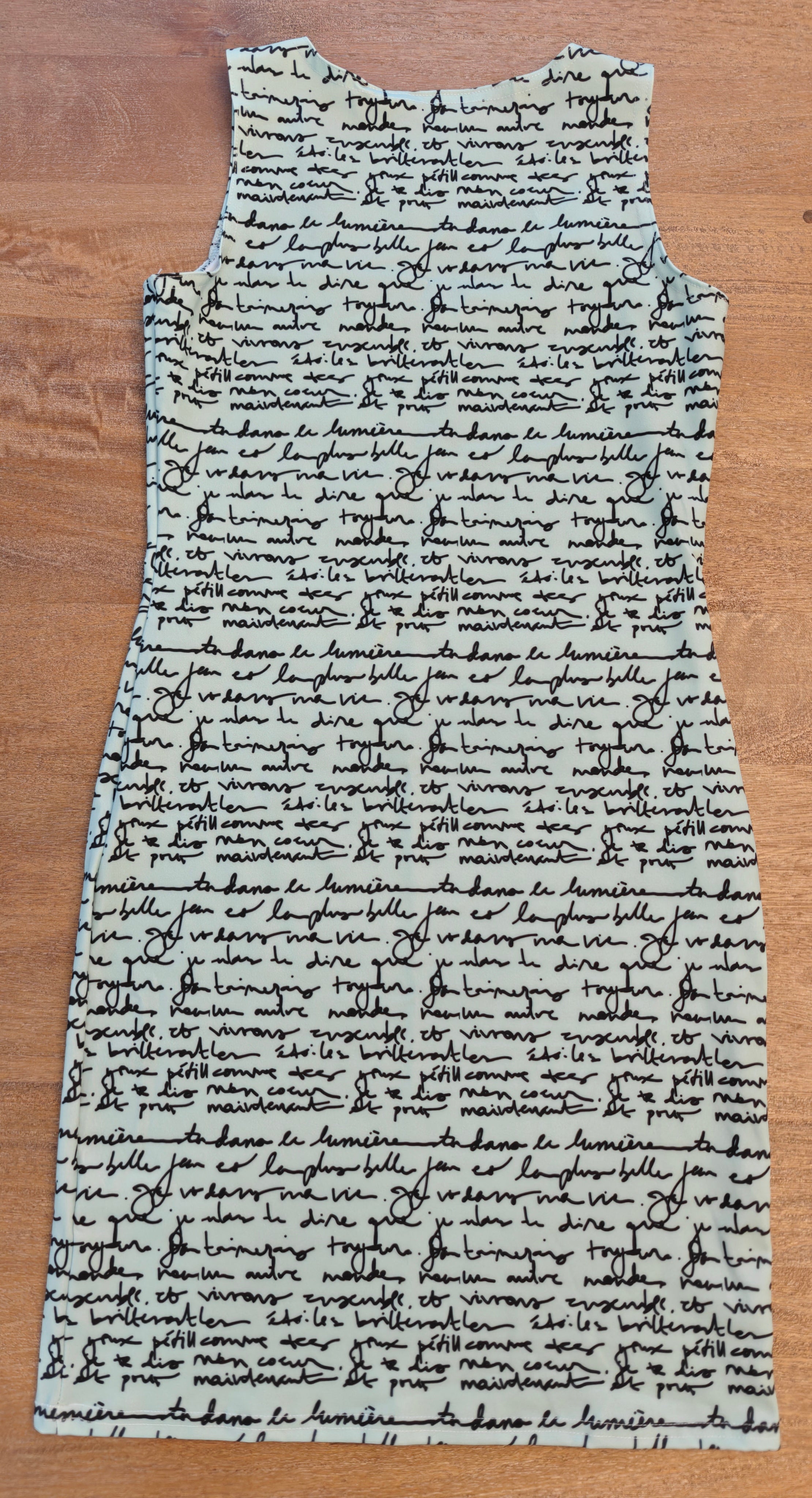 French love letter Bodycon dress - mint