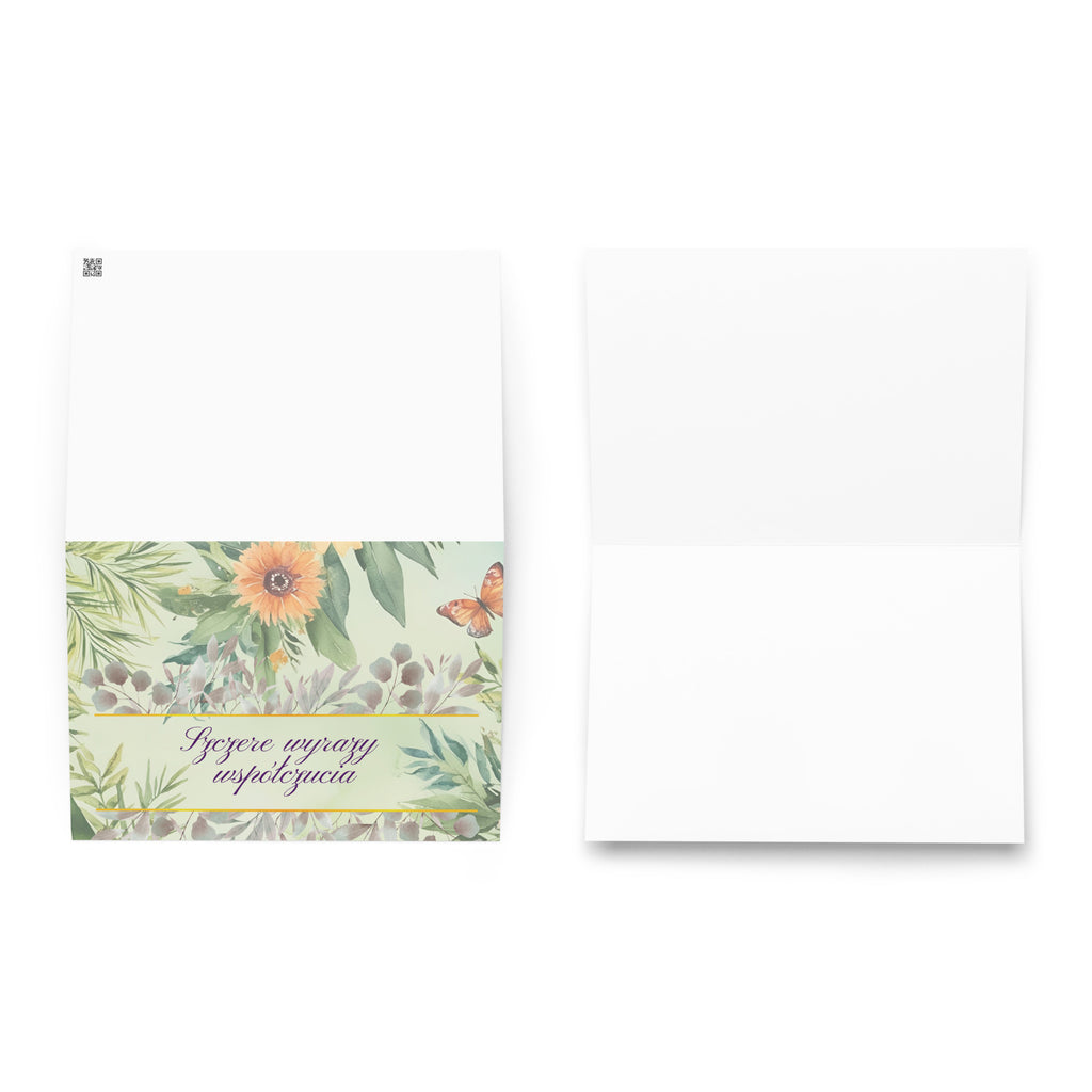 szczere wyrazy współczucia Greeting card - La Vie Bien - Card for loss of family - Card for loss of friend