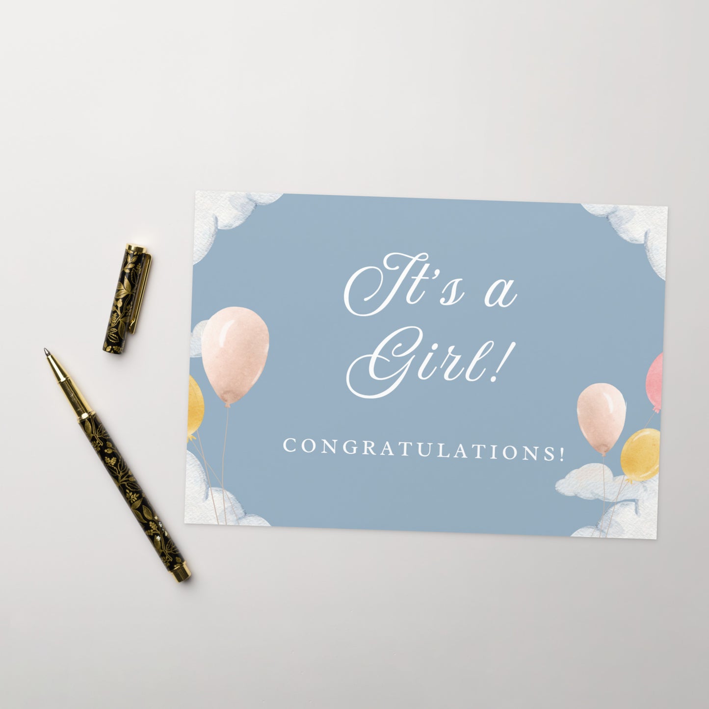 It's a girl Greeting card