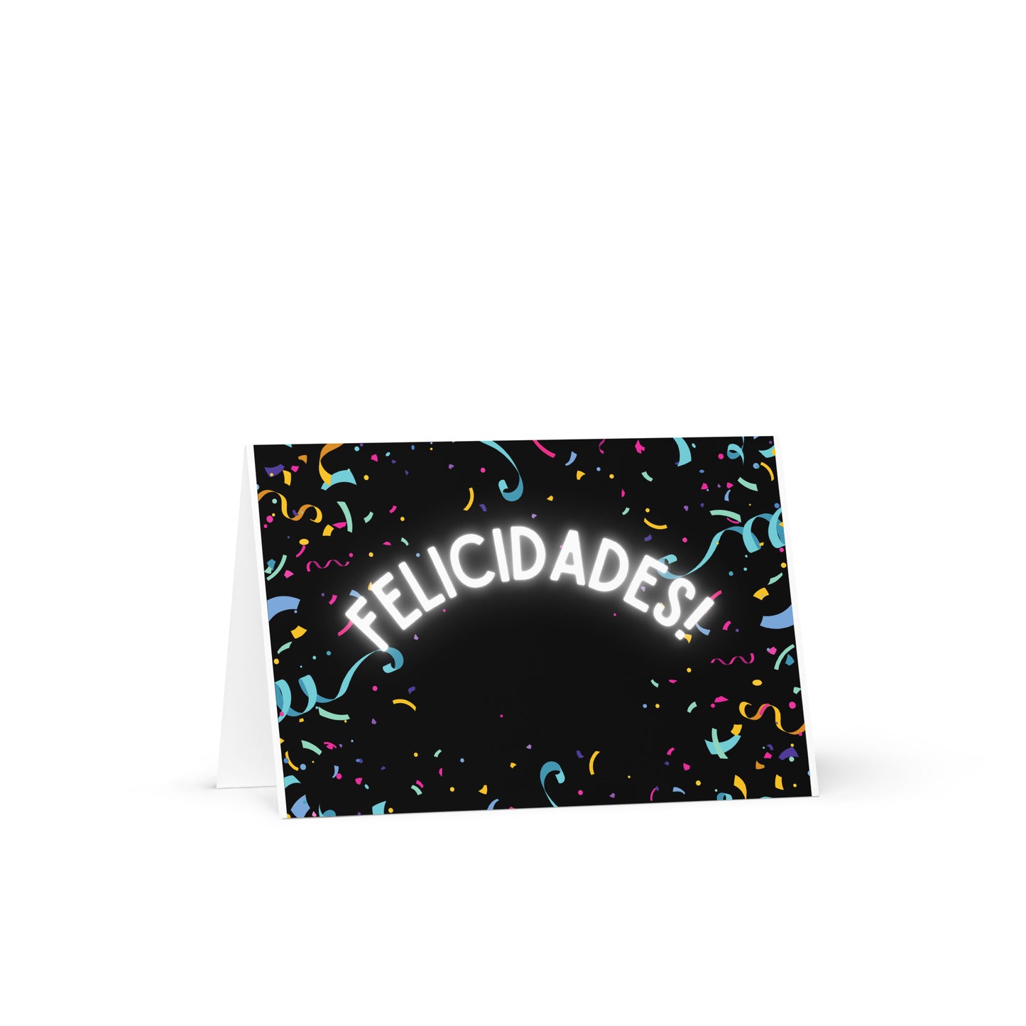 Felicidades confetti Greeting card