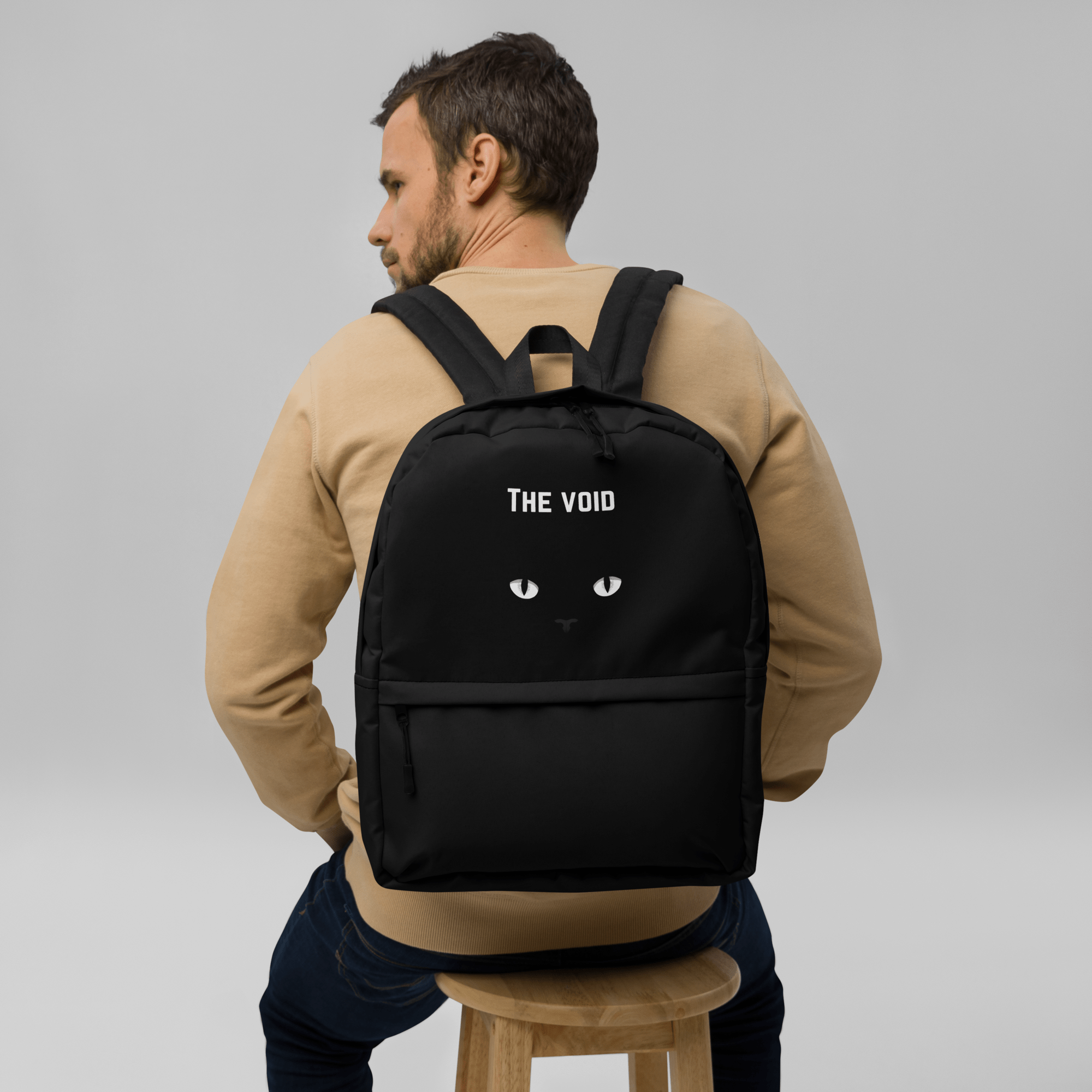 The Void Black cat eyes Backpack