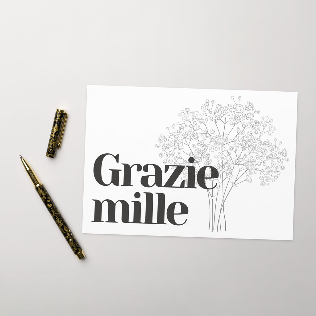 Grazie mille Greeting card