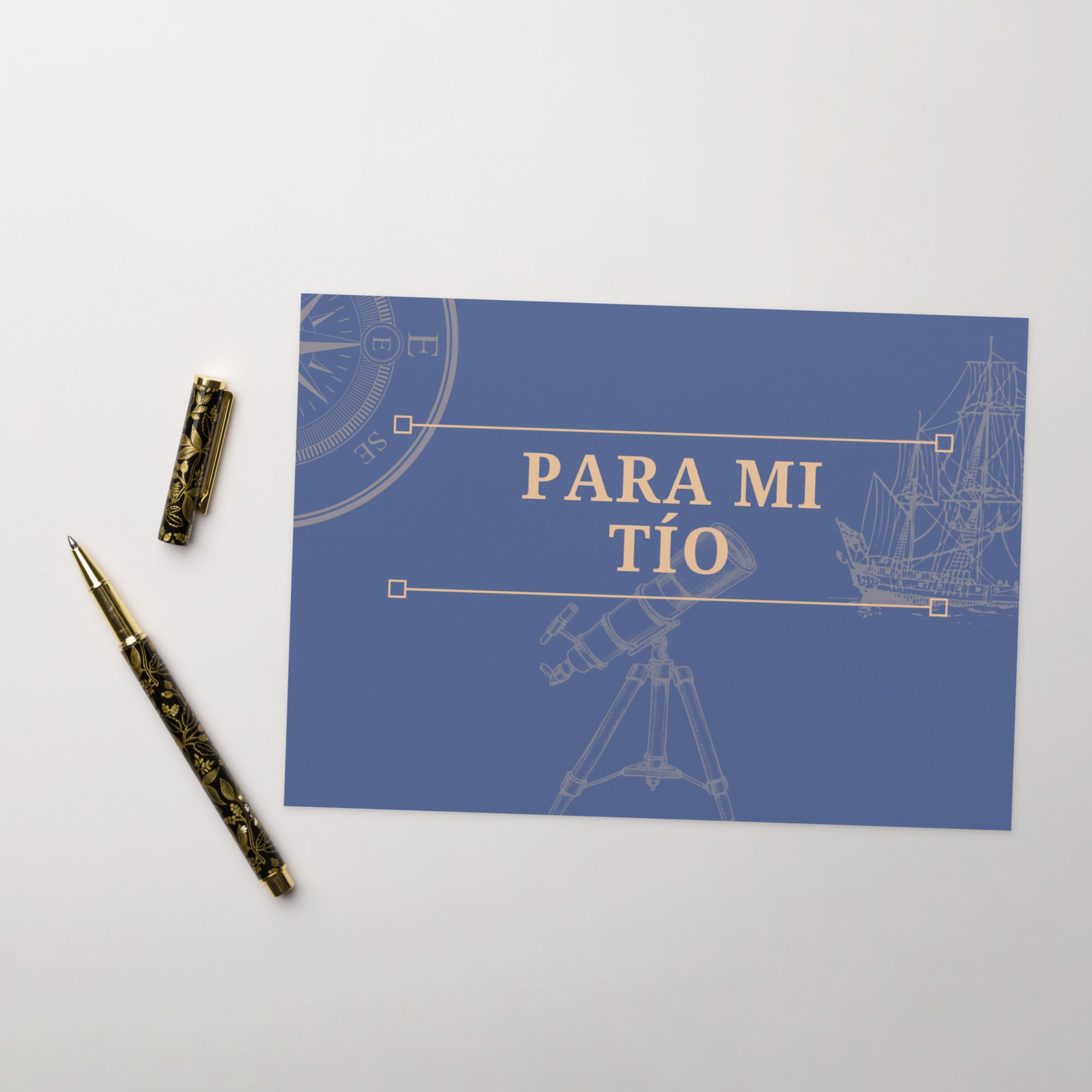Para mi tío (for my uncle) Greeting card