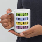 Yes, and modern design glossy mug by La Vie Bien