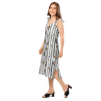 Spooky dark magic Halloween Tie-strap midi dress by La Vie Bien