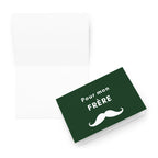 Pour mon frère moustache Greeting card by La Vie Bien