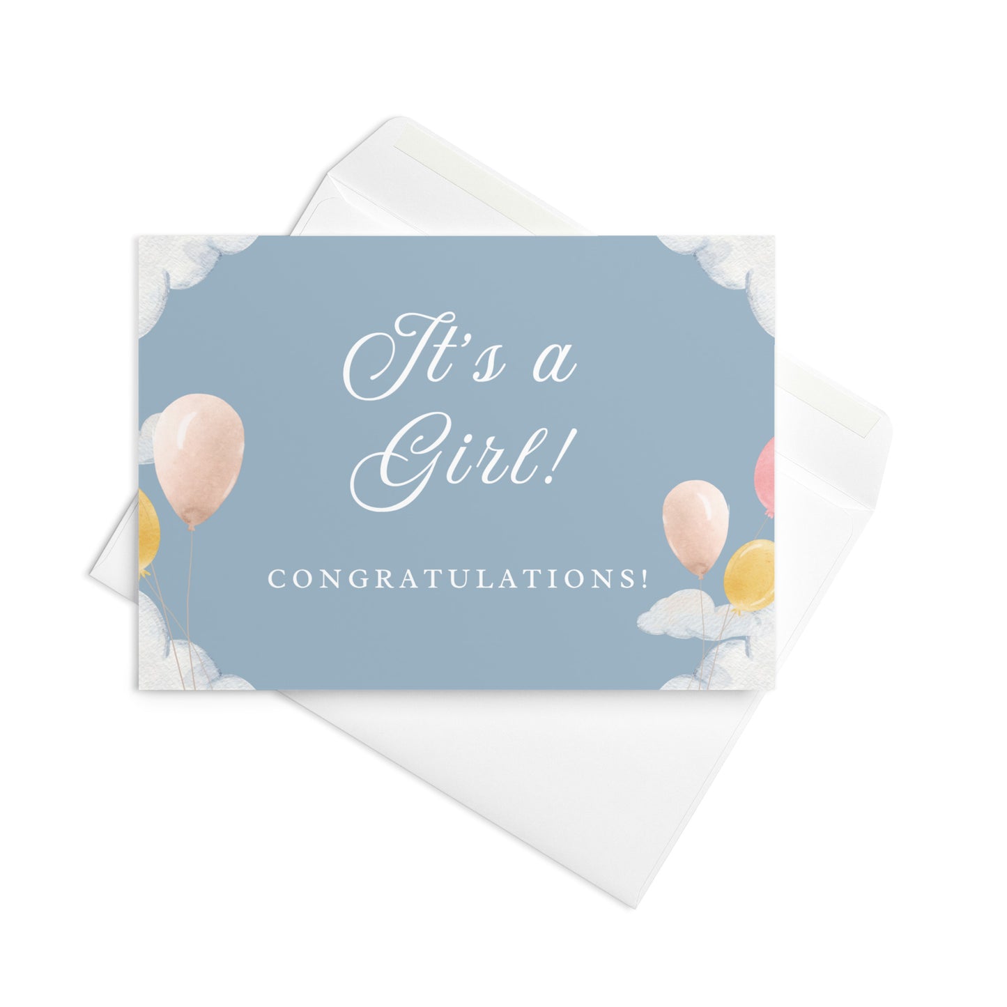 It's a girl Greeting card