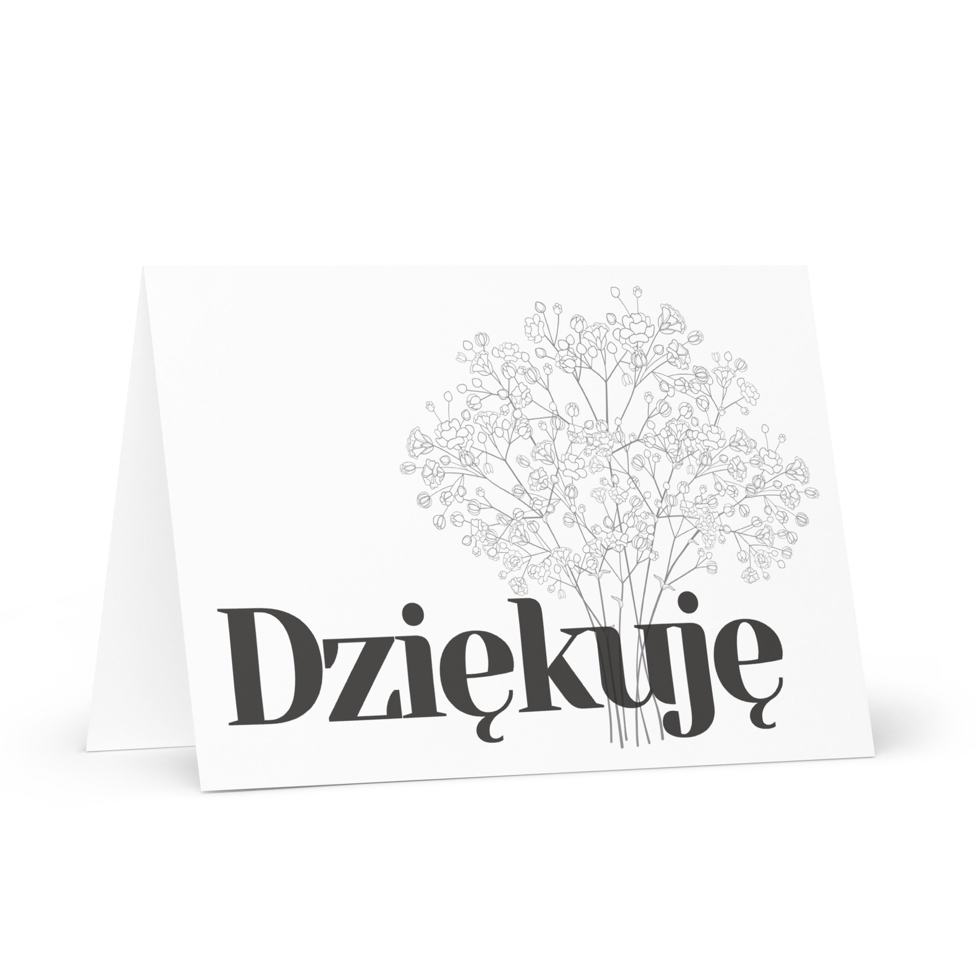 Dziękuję Polish Greeting card