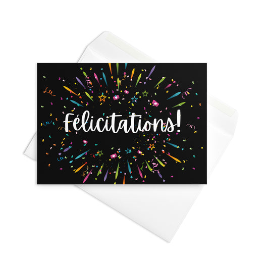 Félicitations Greeting card